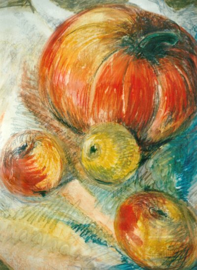 Pumpkin with Apples by Unbekannt Unbekannt